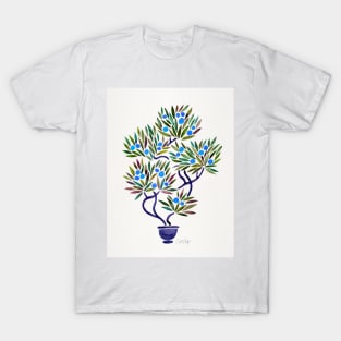 Blue Bonsai Orange T-Shirt